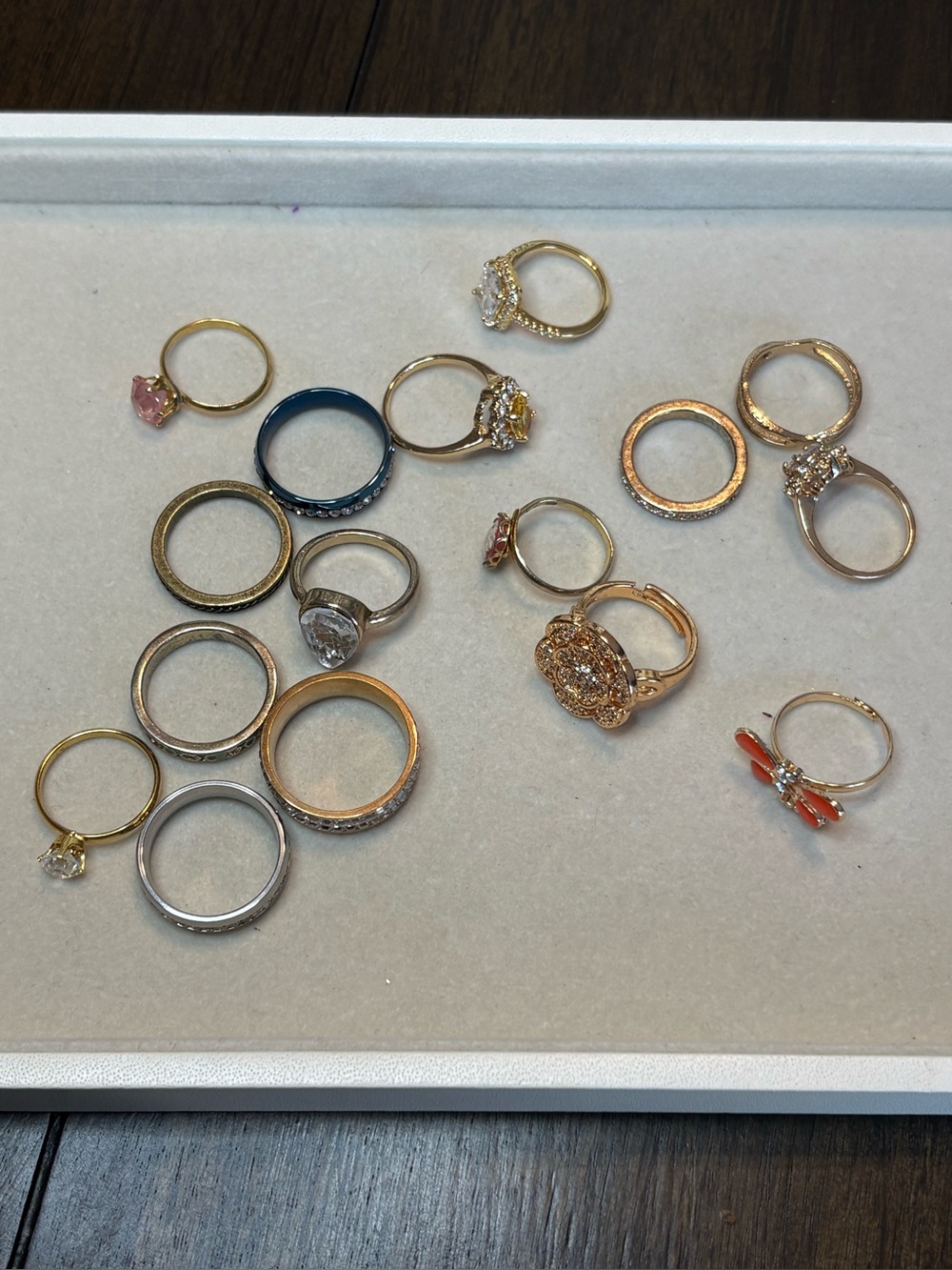 16 Gold-Tone Rings Reseller Bundle